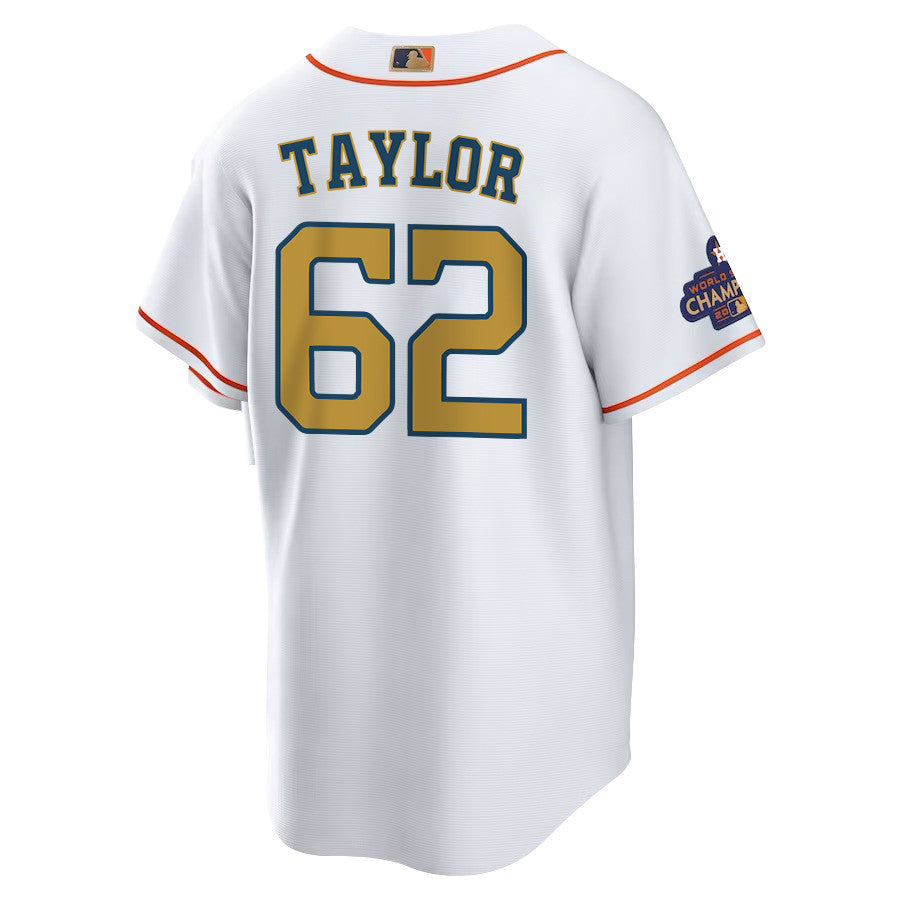 Blake Taylor 62 Houston Astros 2023 Men Jersey - White/Gold