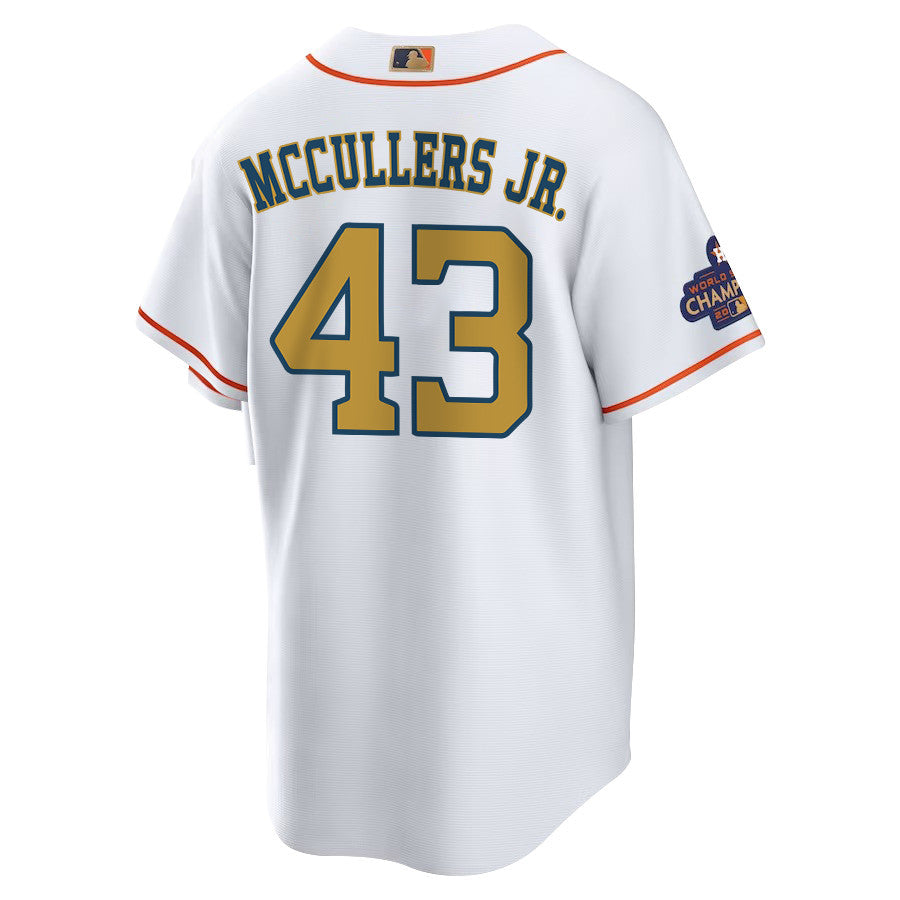 Lance McCullers Jr. 43 Houston Astros 2023 Men Jersey - White/Gold