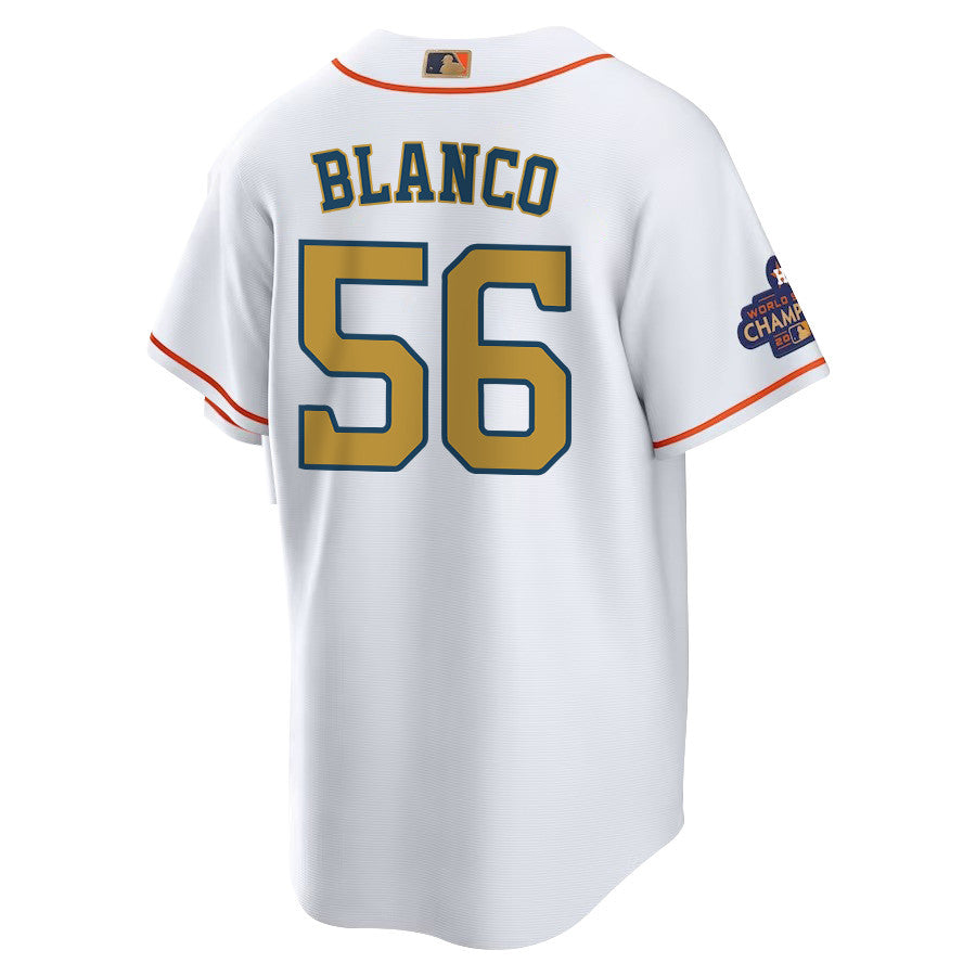 Ronel Blanco 56 Houston Astros 2023 Men Jersey - White/Gold