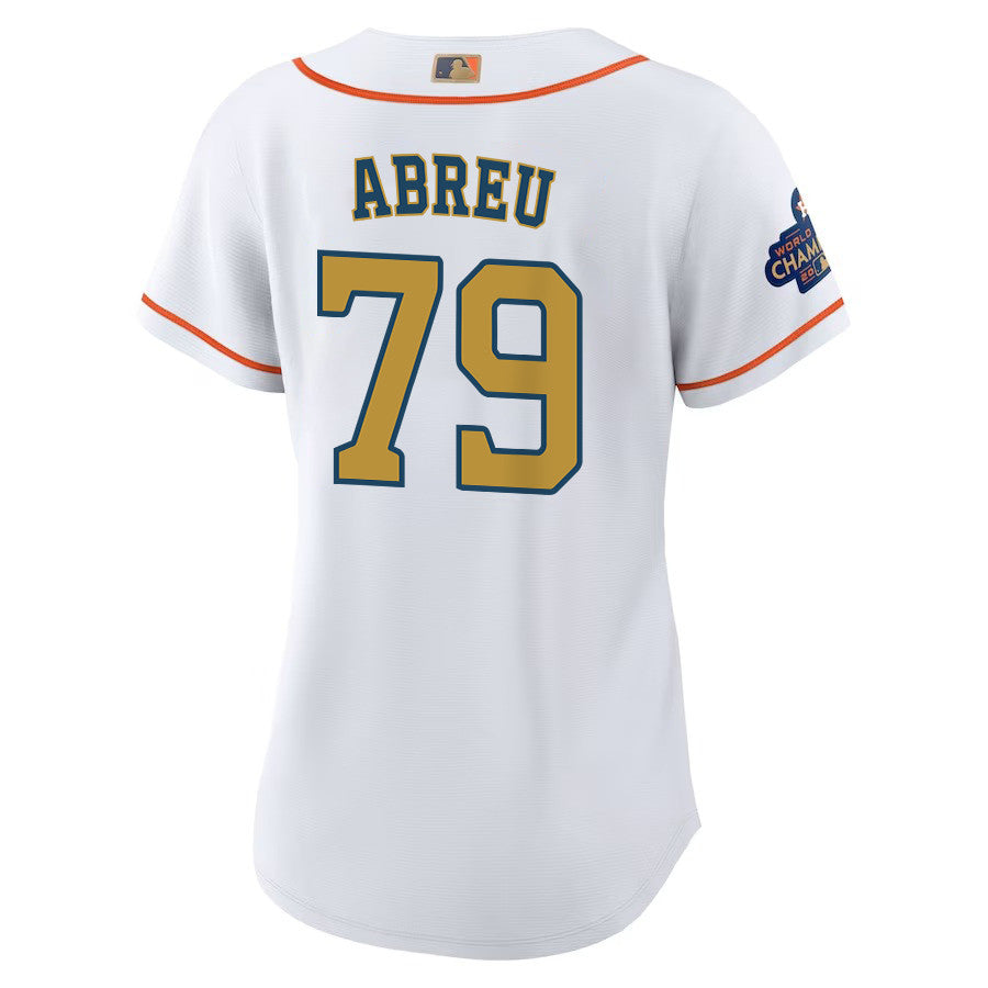 José Abreu 79 Houston Astros 2023 Women Jersey - White/Gold
