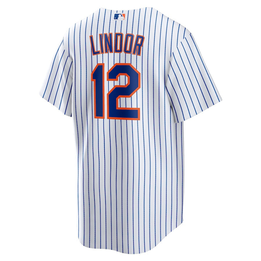 Francisco Lindor 12 New York Mets Home Men Jersey - White