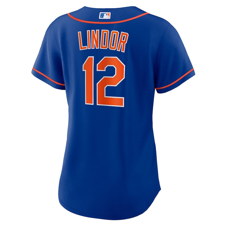 Francisco Lindor 12 New York Mets Alternate Women Jersey - Royal