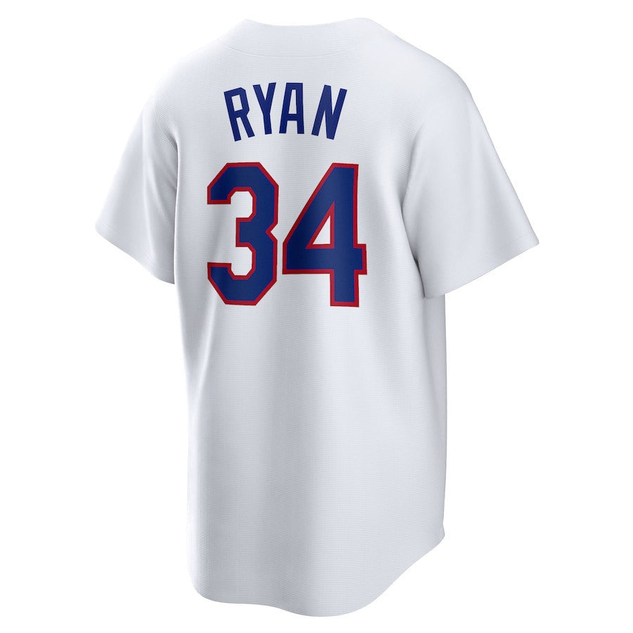 Nolan Ryan 34 Texas Rangers Cooperstown Collection Home Jersey - White