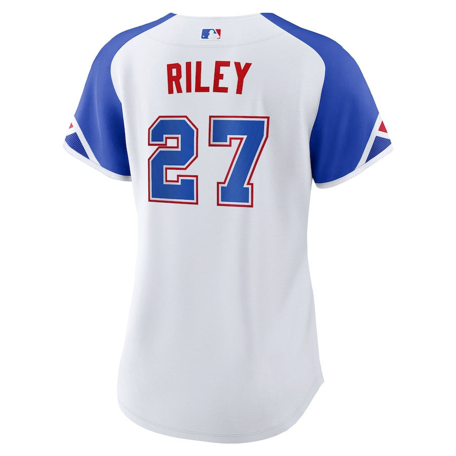 Austin Riley 27 Atlanta Braves 2023 City Connect Women Jersey - White