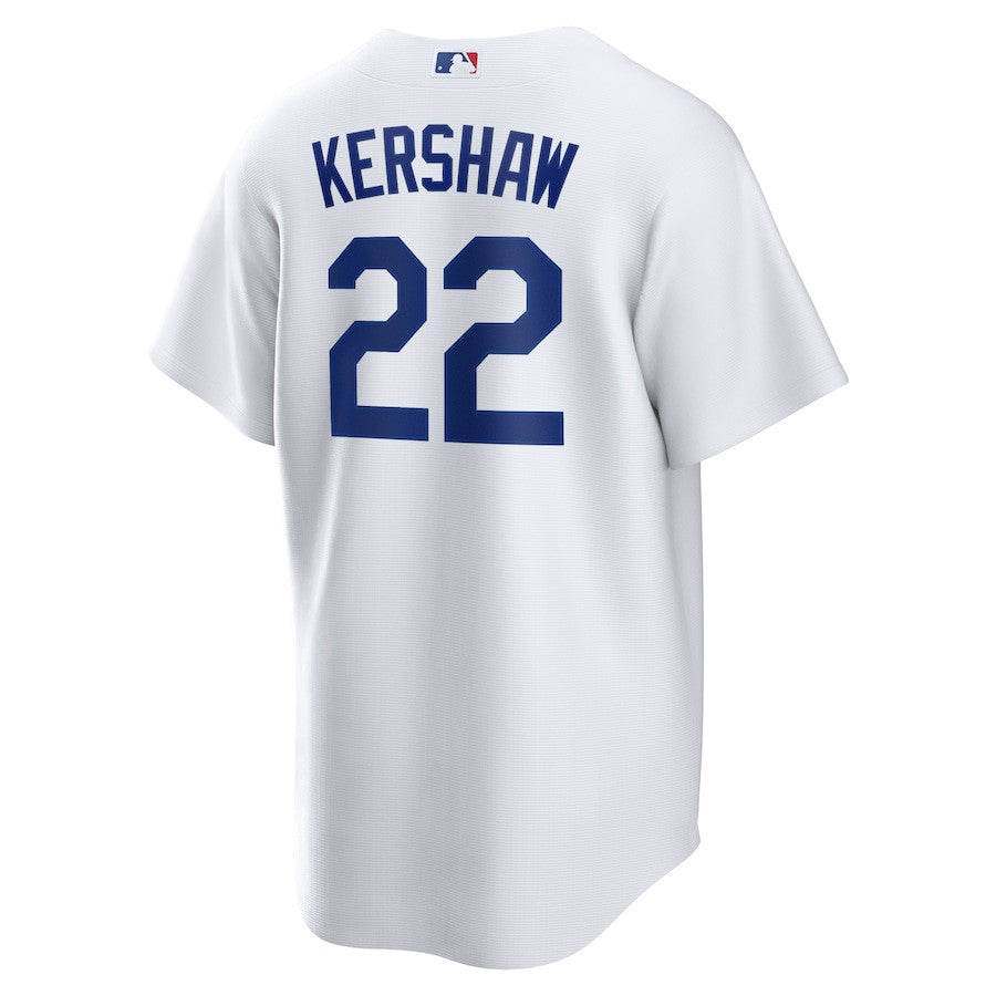 Clayton Kershaw 22 Los Angeles Dodgers Home Men Jersey - White