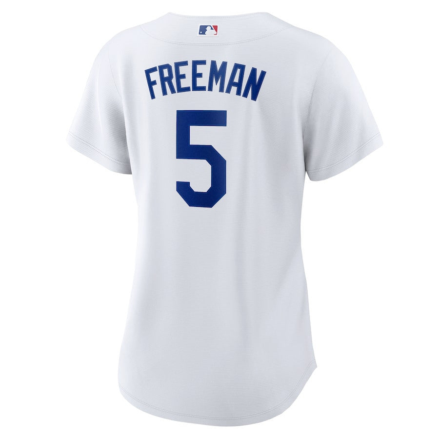 Freddie Freeman 5 Los Angeles Dodgers Women Home Jersey - White