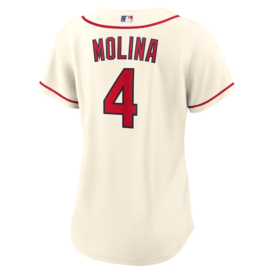 Yadier Molina 4 St. Louis Cardinals Women Alternate Jersey - Cream