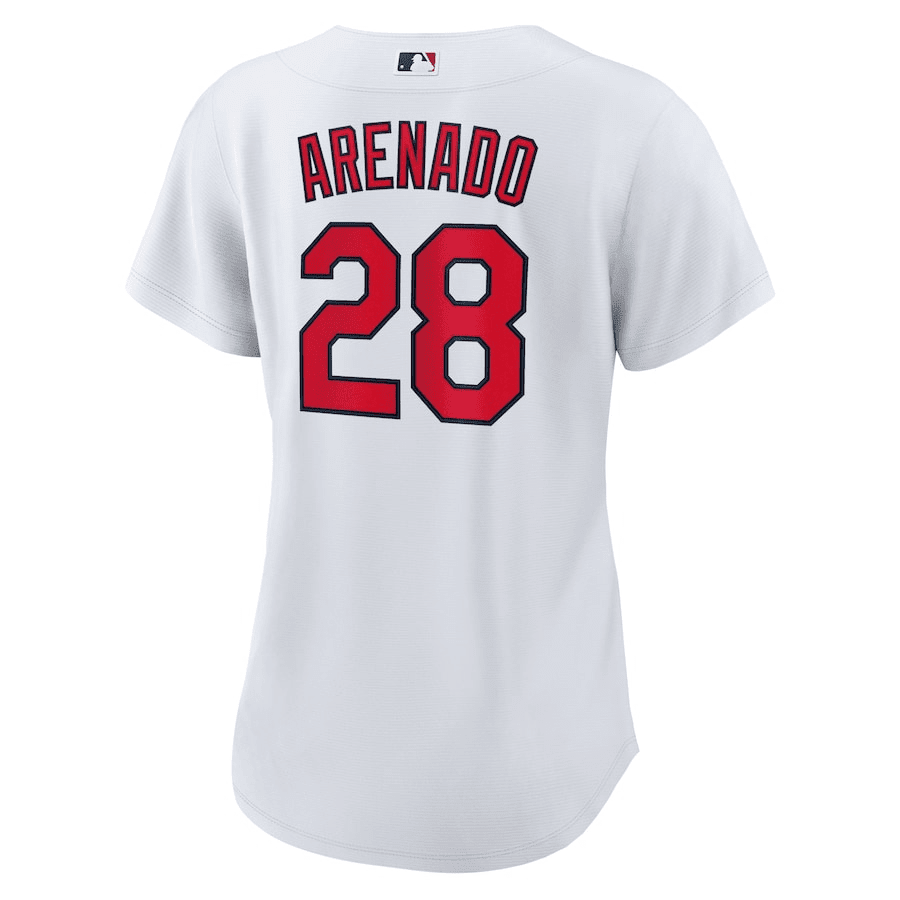 Nolan Arenado 28 St. Louis Cardinals Women Home Jersey - White