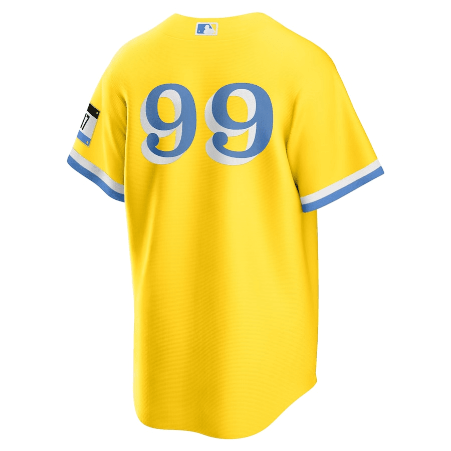 Alex Verdugo 99 Boston Red Sox City Connect Jersey - Gold/Light Blue