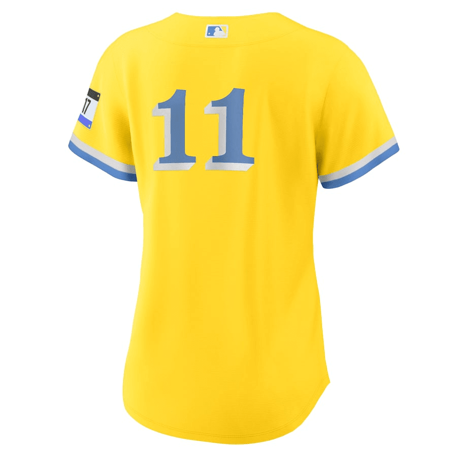 Rafael Devers 11 Boston Red Sox Women's City Connect Jersey - Gold