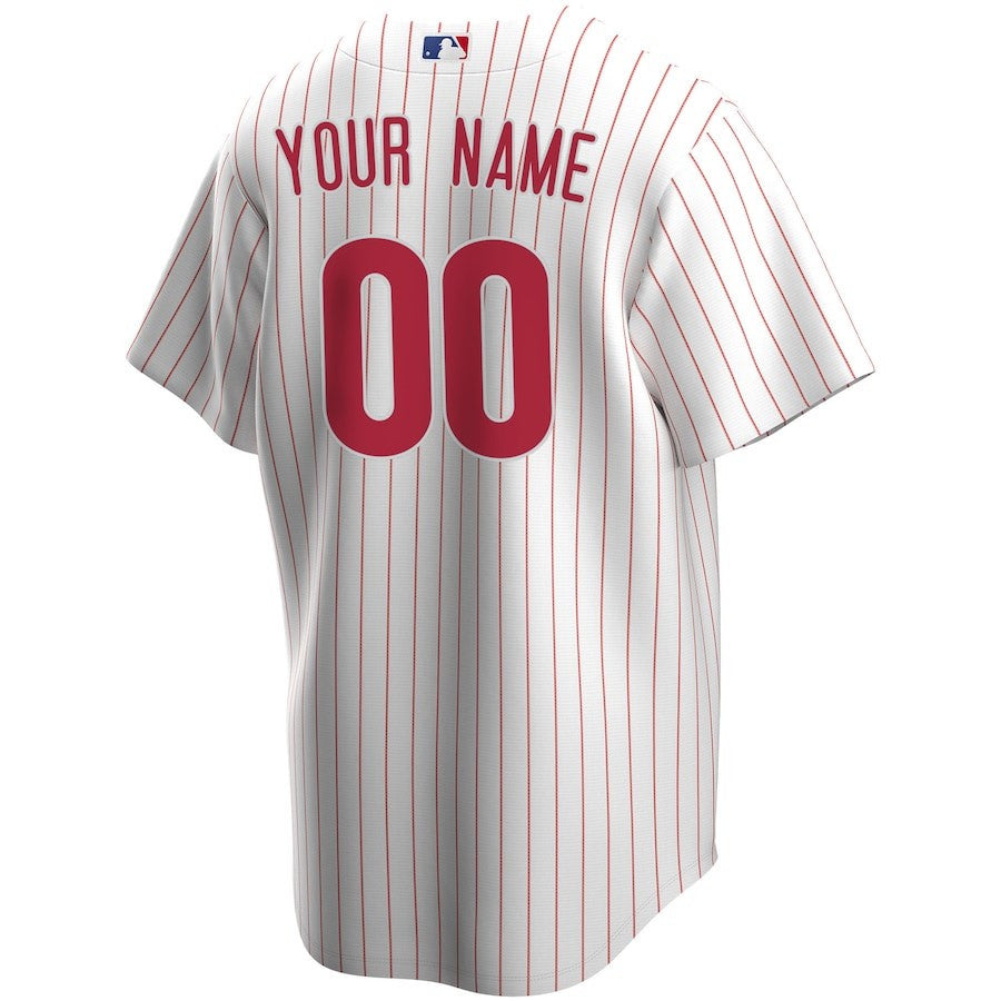 Philadelphia Phillies Home Custom Men Jersey - White