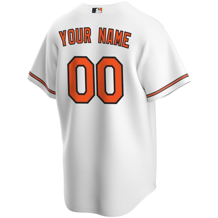 Baltimore Orioles Home Custom Men Jersey - White