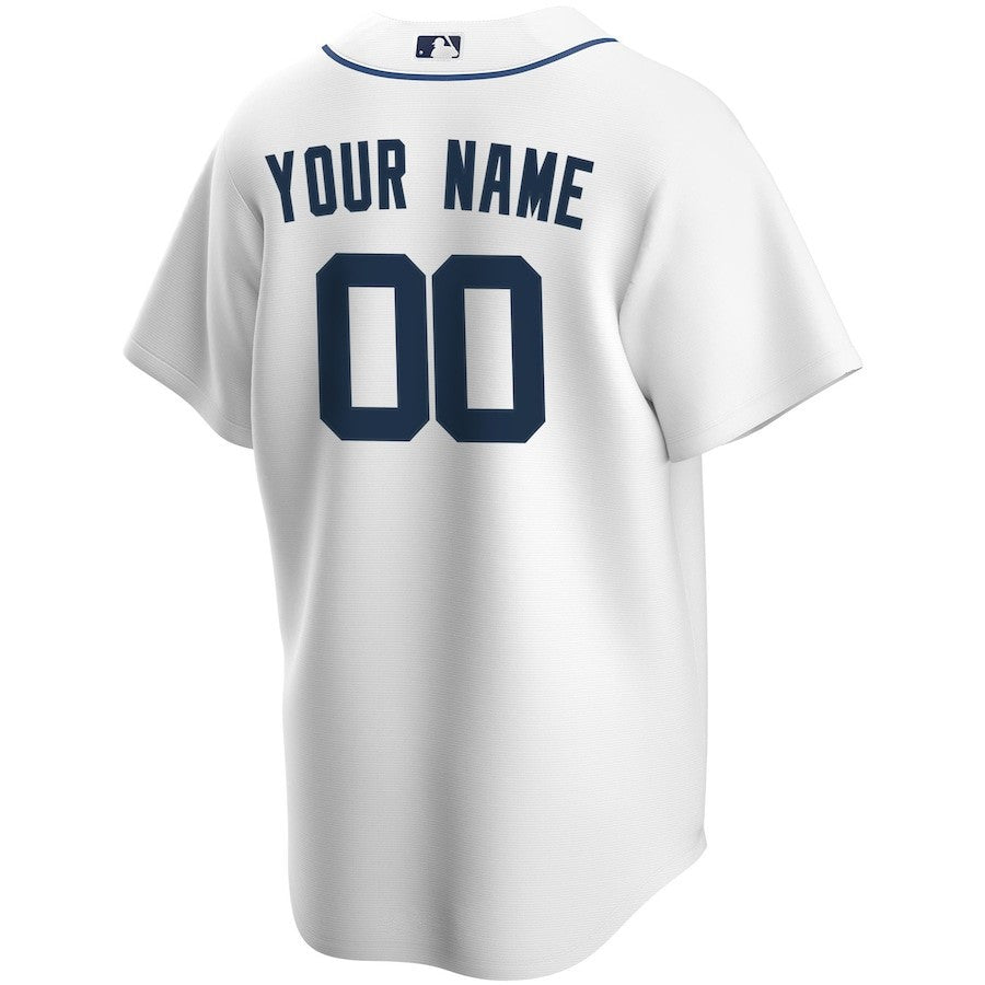 Detroit Tigers Home Custom Men Jersey - White