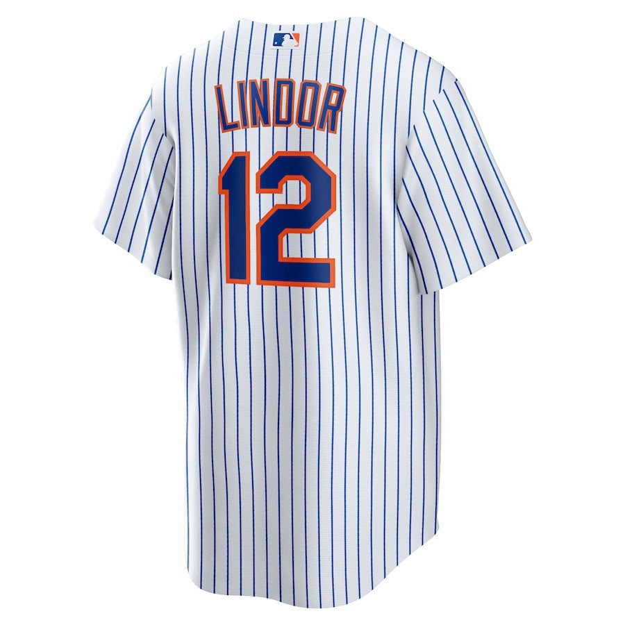 Francisco Lindor 12 New York Mets Home Player Men Jersey - White