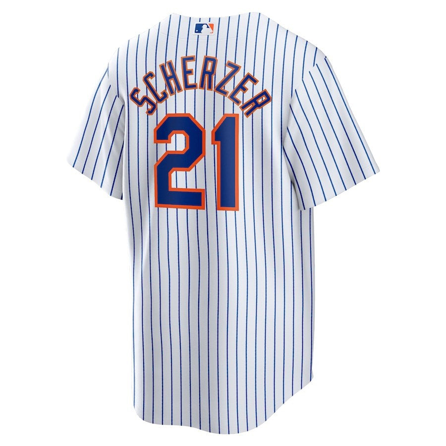 Max Scherzer 21 New York Mets Home Player Jersey - White