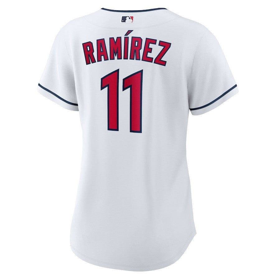 Jose Ramirez 11 Cleveland Guardians Women's Home Player Jersey - White