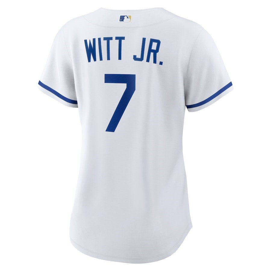 Bobby Witt Jr. 7 Kansas City Royals Women's Home Player Jersey - White