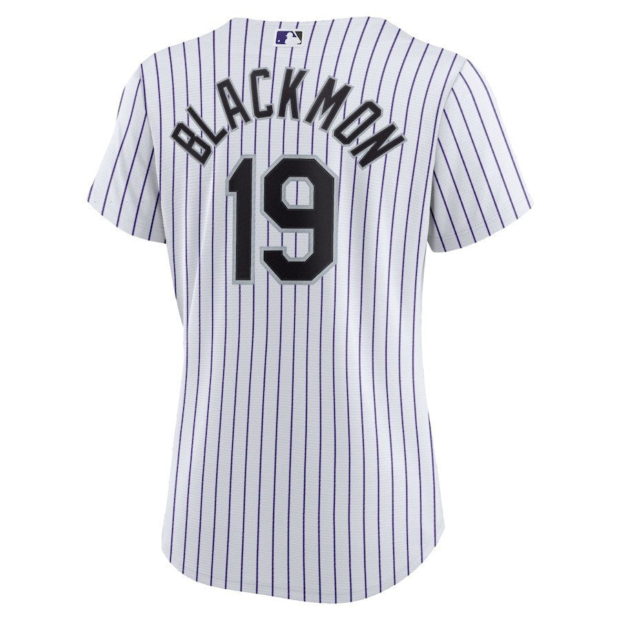 Charlie Blackmon 19 Colorado Rockies Women's Home Player Jersey - White