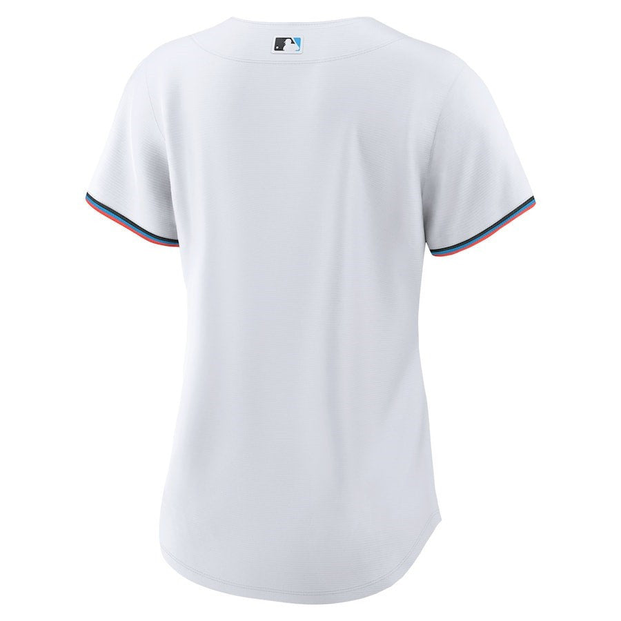 Miami Marlins Women's Home Blank Jersey - White