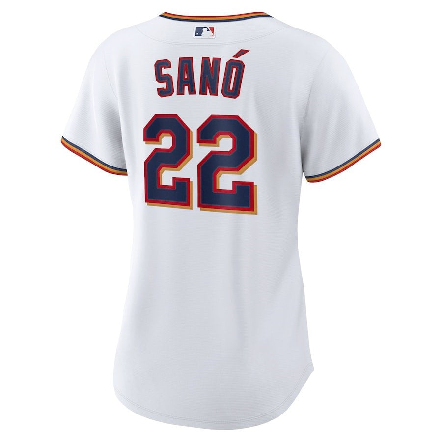 Miguel Sano 22 Minnesota Twins Women's Home Player Jersey - White