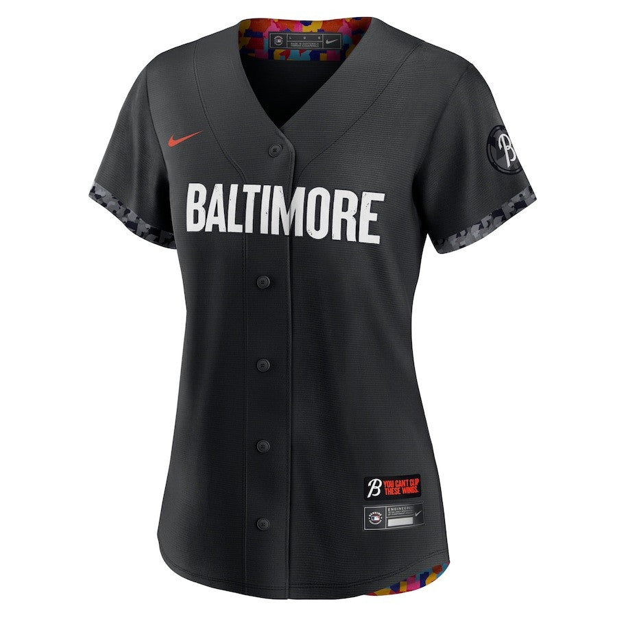 Baltimore Orioles Women 2023 City Connect Jersey - Black
