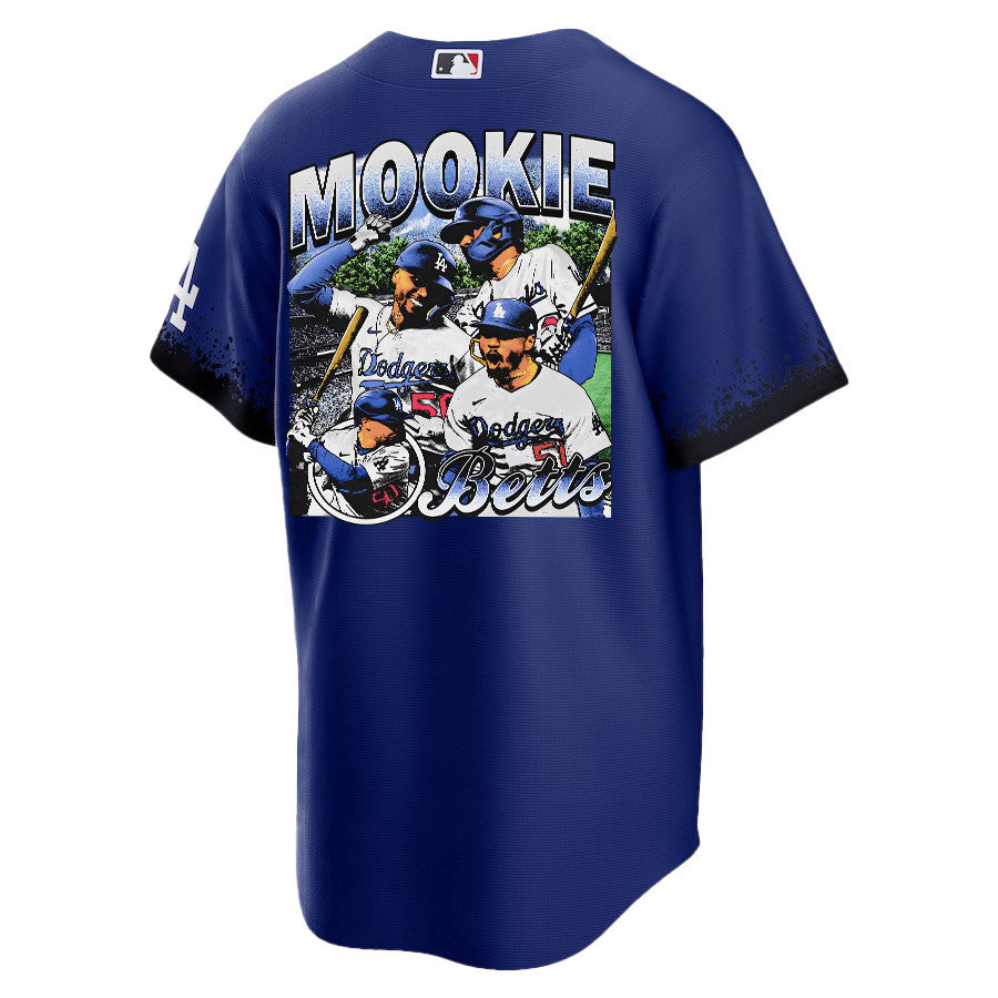 Mookie Betts 50 Los Angeles Dodgers Stadium 2023 City Connect Player Men Jersey - Royal