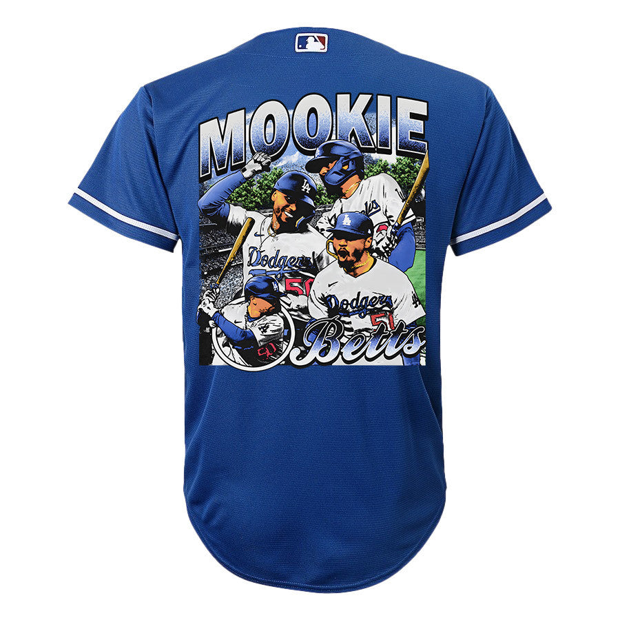 Mookie Betts 50 Los Angeles Dodgers Stadium 2023 Alternate Player YOUTH Jersey - Royal