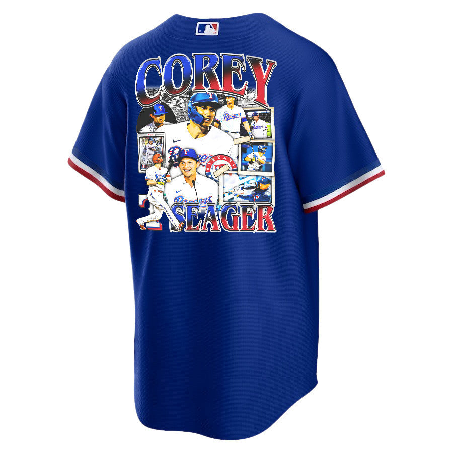 Corey Seager 5 Texas Rangers Journey 2023 Away Player Men Jersey - Royal
