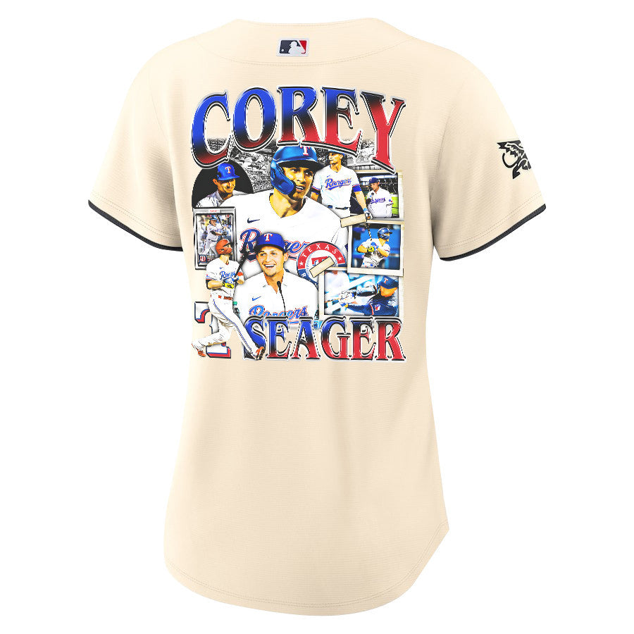 Corey Seager 5 Texas Rangers Journey 2023 City Connect Player Women Jersey - Cream