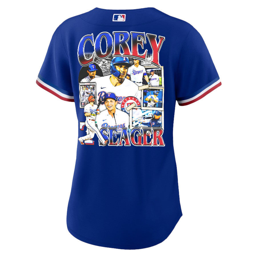Corey Seager 5 Texas Rangers Journey 2023 Alternate Player Women Jersey - Royal