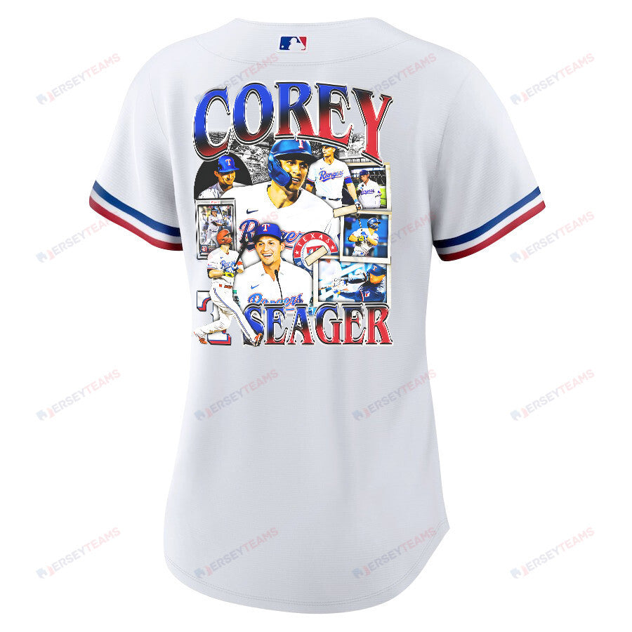 Corey Seager 5 Texas Rangers Journey 2023 Home Player Women Jersey - White