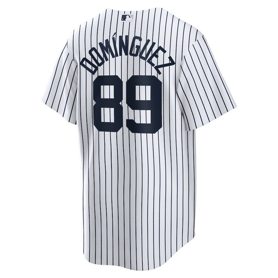 Jasson Dominguez 89 New York Yankees Home Men Jersey - White