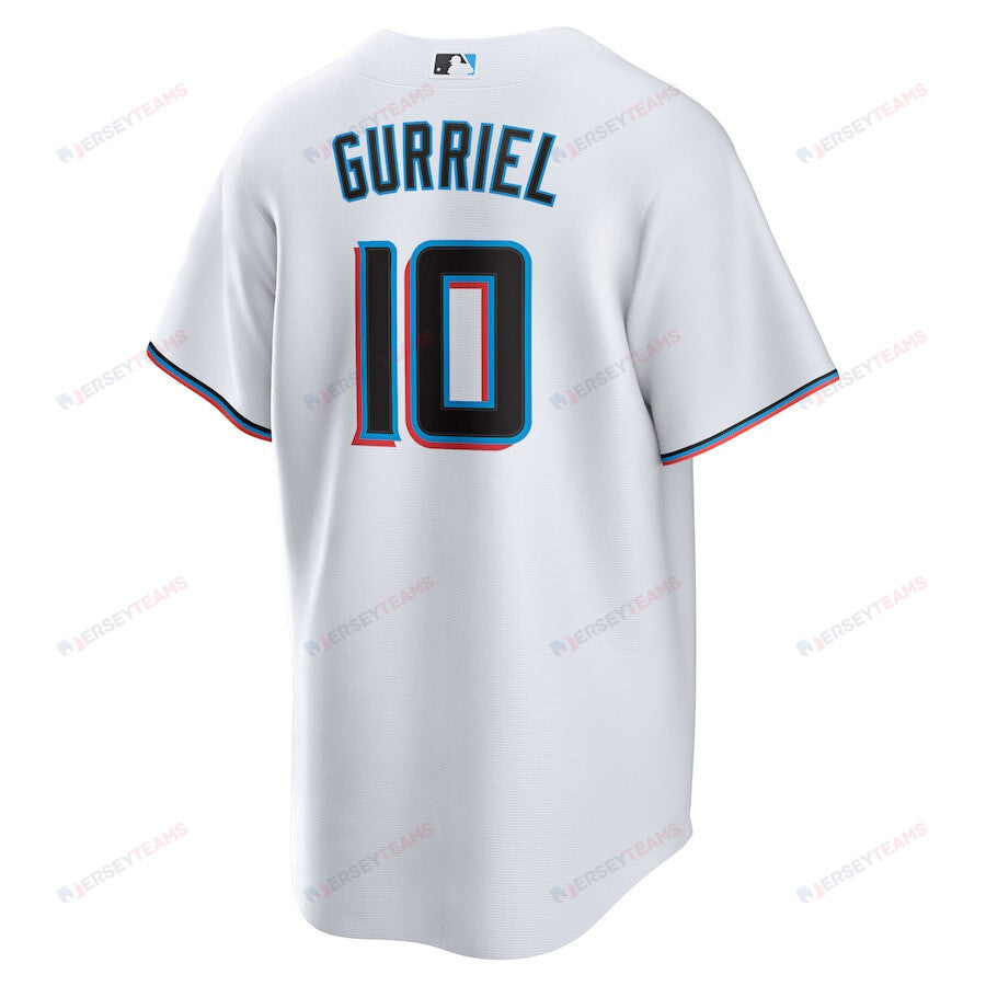 Yuli Gurriel 10 Miami Marlins Men Jersey - White