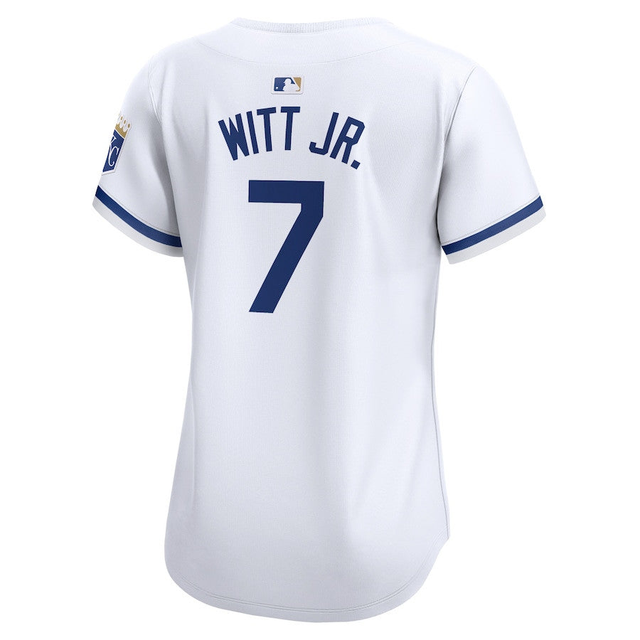 Bobby Witt Jr. 7 Kansas City Royals Women Home Limited Player Jersey - White