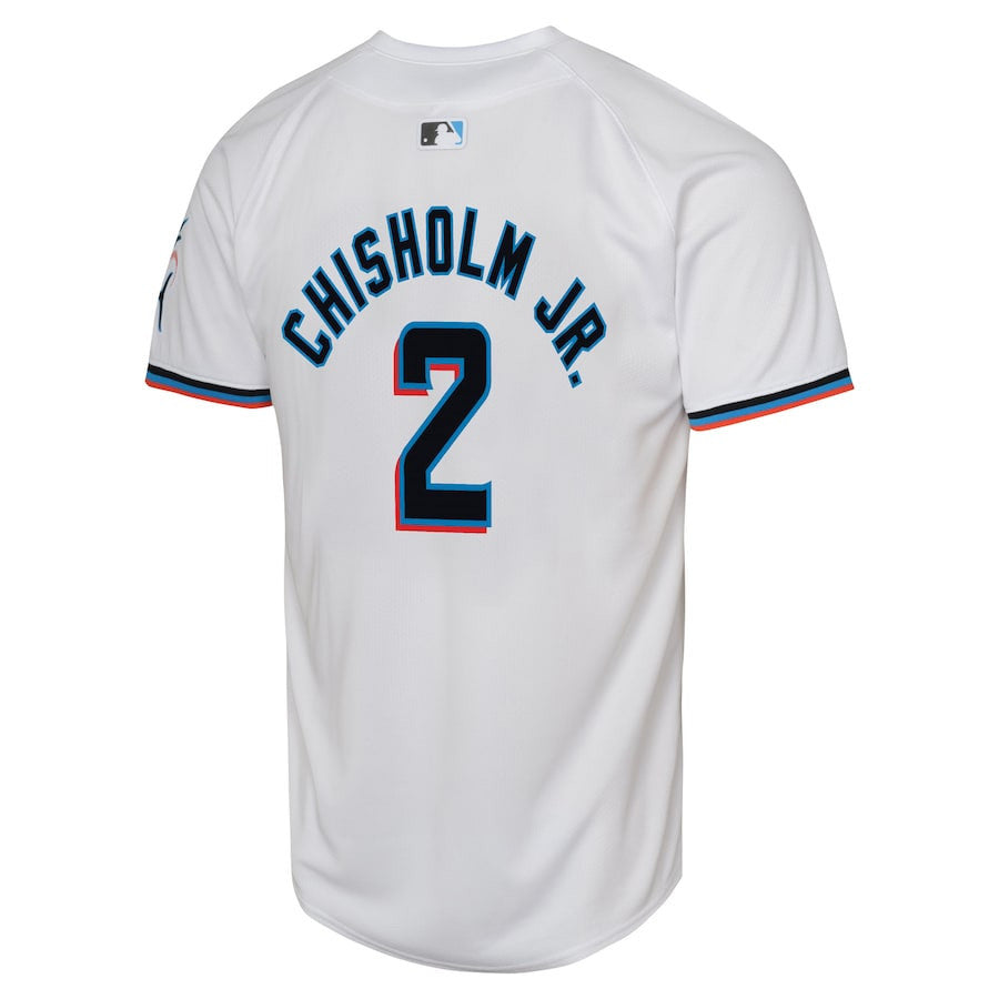 Jazz Chisholm 2 Miami Marlins Home Limited Player YOUTH Jersey - White