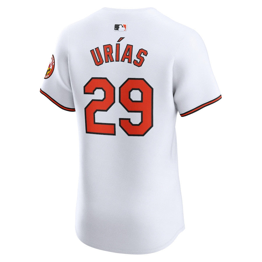 Ramon Urias 29 Baltimore Orioles Home Elite Player Men Jersey - White