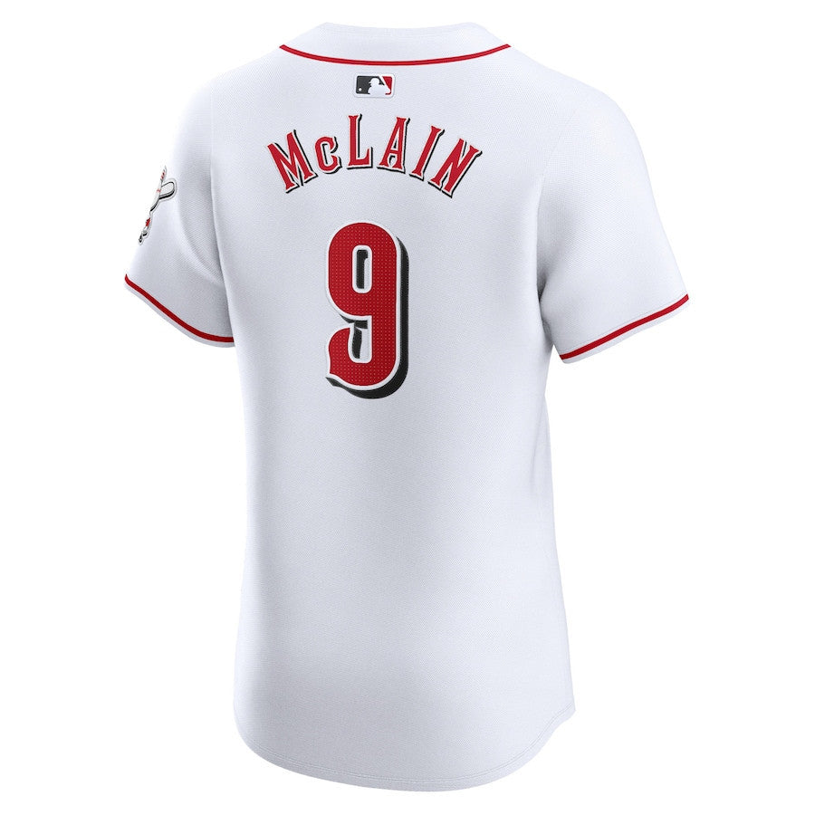 Matt McLain 9 Cincinnati Reds Home Elite Player Men Jersey - White