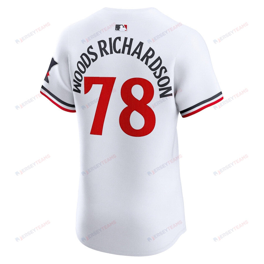 Simeon Woods Richardson 78 Minnesota Twins Home Elite Player Men Jersey - White