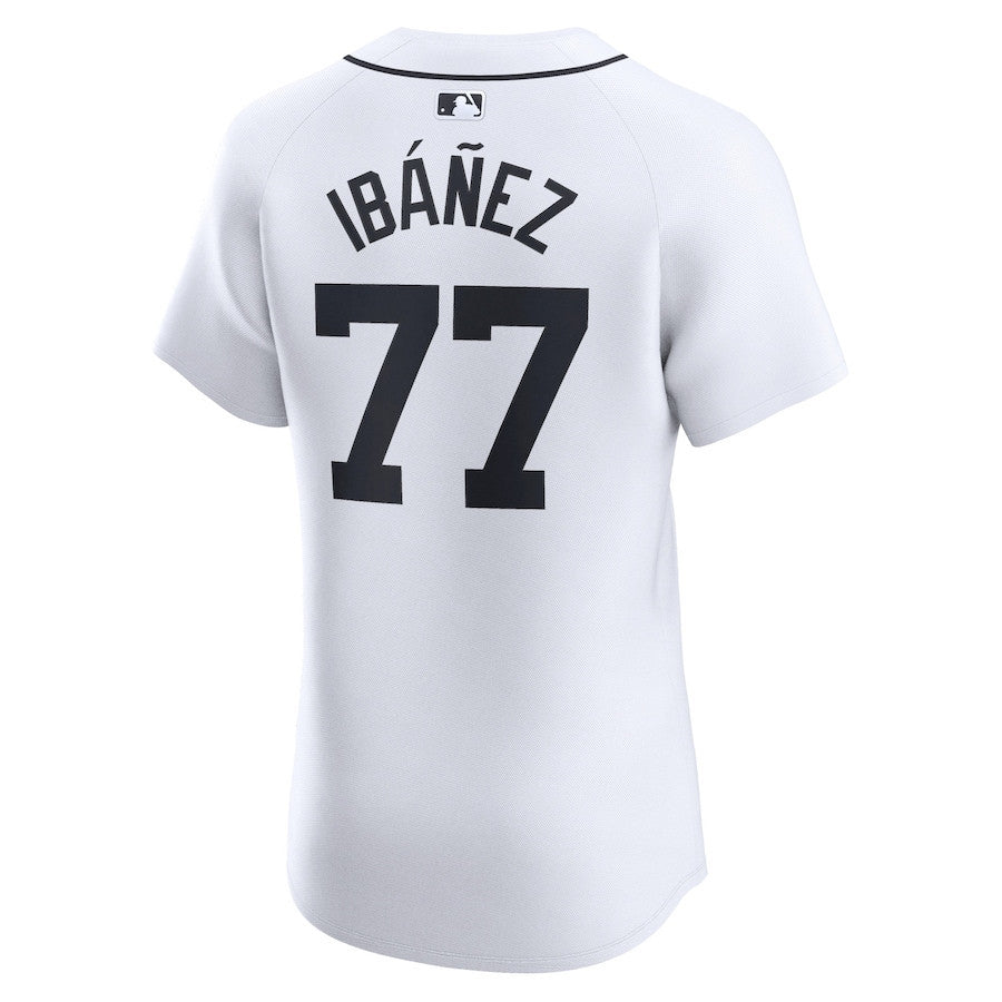 Andy Ibanez 77 Detroit Tigers Home Elite Player Men Jersey - White
