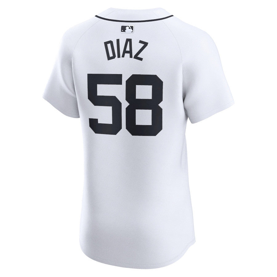 Miguel Diaz 58 Detroit Tigers Home Elite Player Men Jersey - White