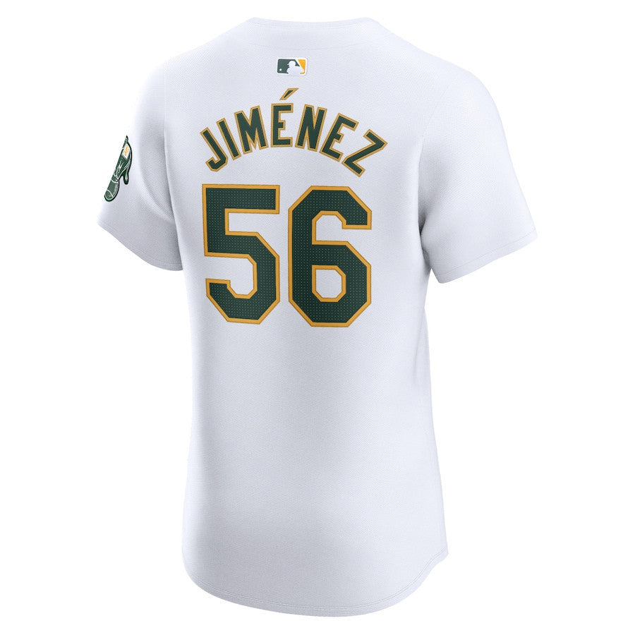 Dany Jimenez 56 Oakland Athletics Home Elite Player Men Jersey - White