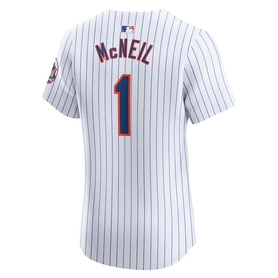 Jeff McNeil 1 New York Mets Home Elite Player Men Jersey - White