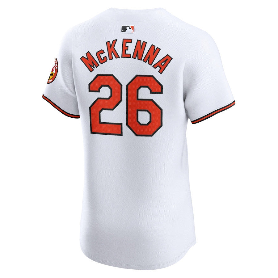 Ryan McKenna 26 Baltimore Orioles Home Elite Player Men Jersey - White
