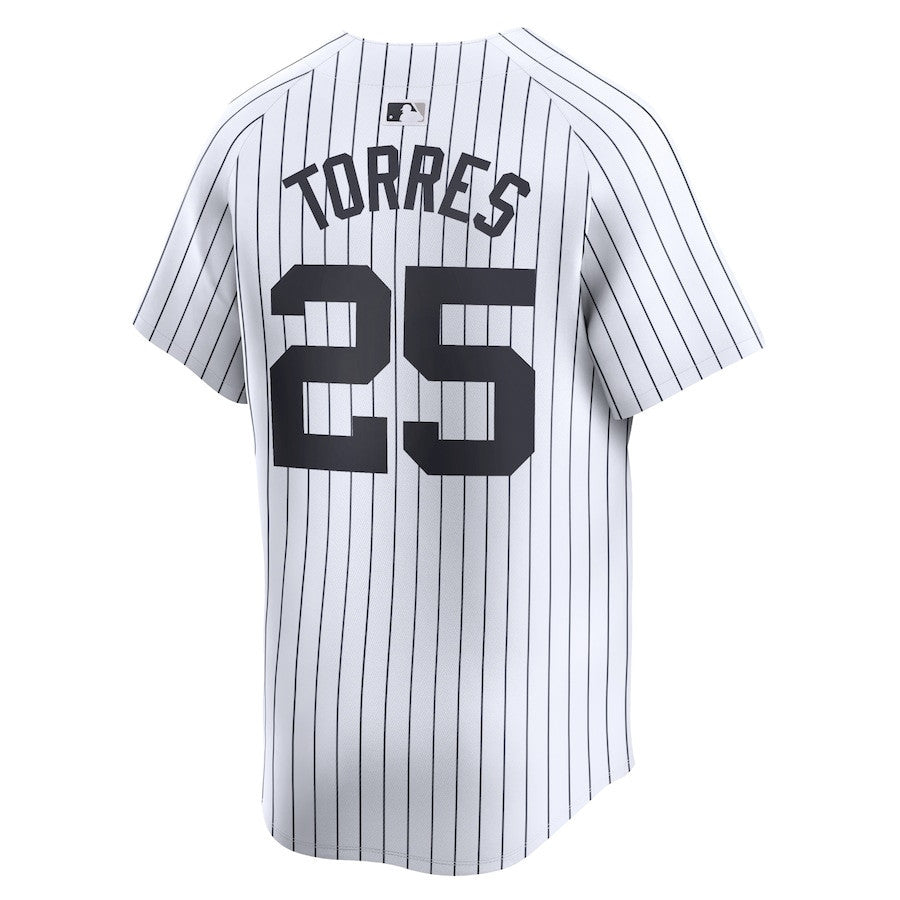 Gleyber Torres 25 New York Yankees Home Limited Player Men Jersey - White