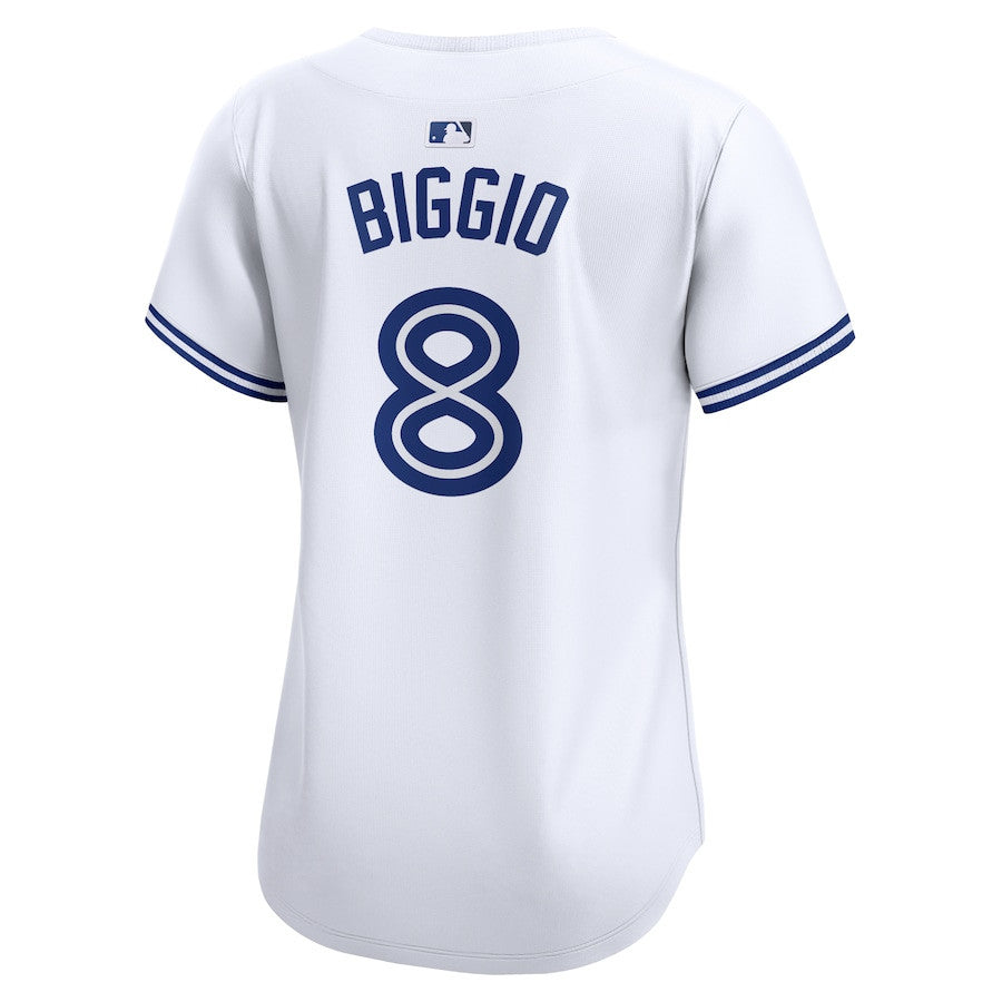 Cavan Biggio 8 Toronto Blue Jays Women Home Limited Player Jersey - White