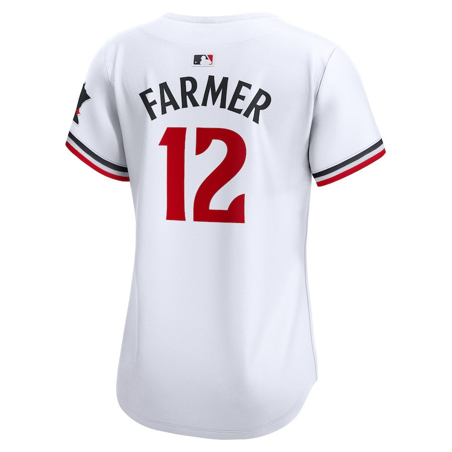 Kyle Farmer 12 Minnesota Twins Women Home Limited Player Jersey - White