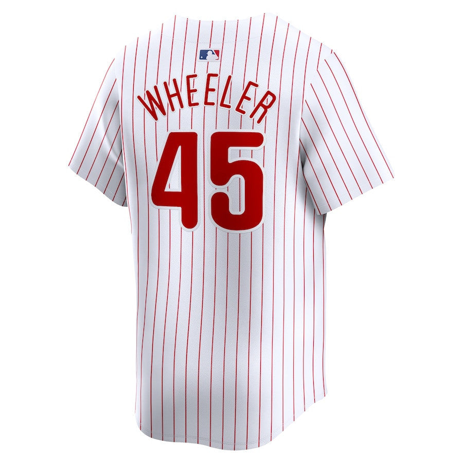 Zack Wheeler 45 Philadelphia Phillies Home Limited Player Men Jersey - White