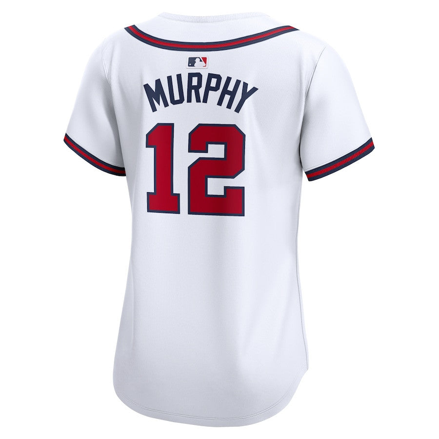 Sean Murphy 12 Atlanta Braves Women Home Limited Player Jersey - White