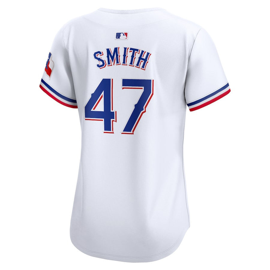 Josh H. Smith 47 Texas Rangers Women Home Limited Player Jersey - White