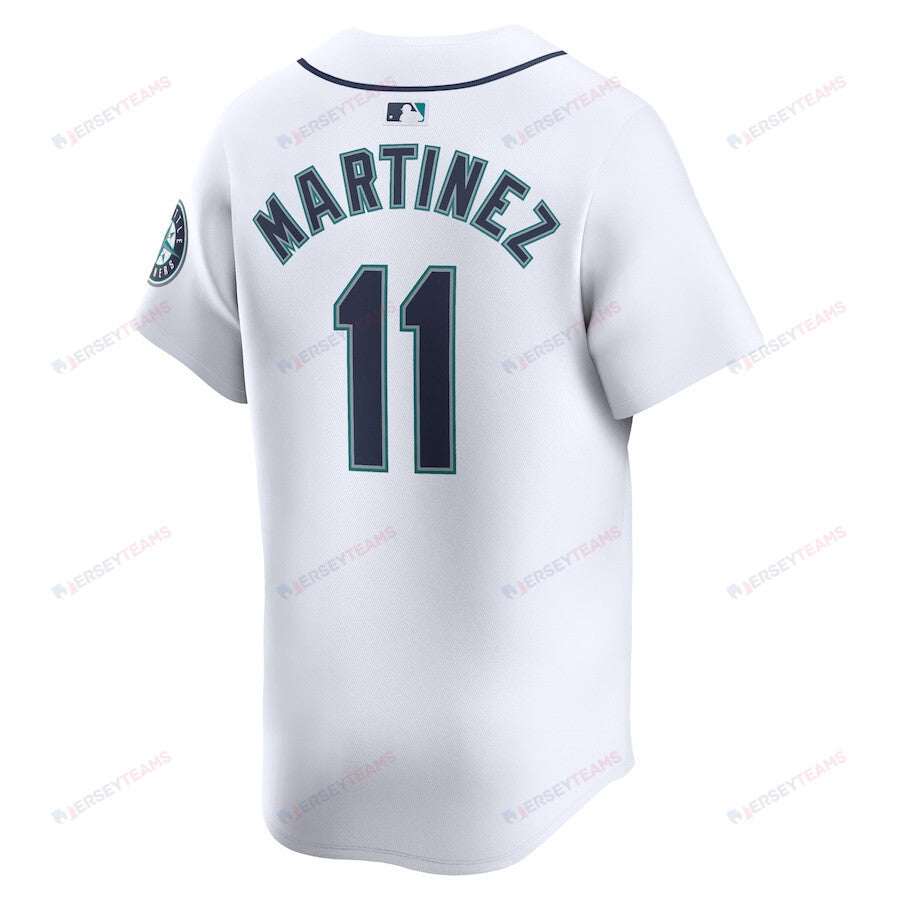 Edgar Martinez 11 Seattle Mariners Home Limited Player Men Jersey - White